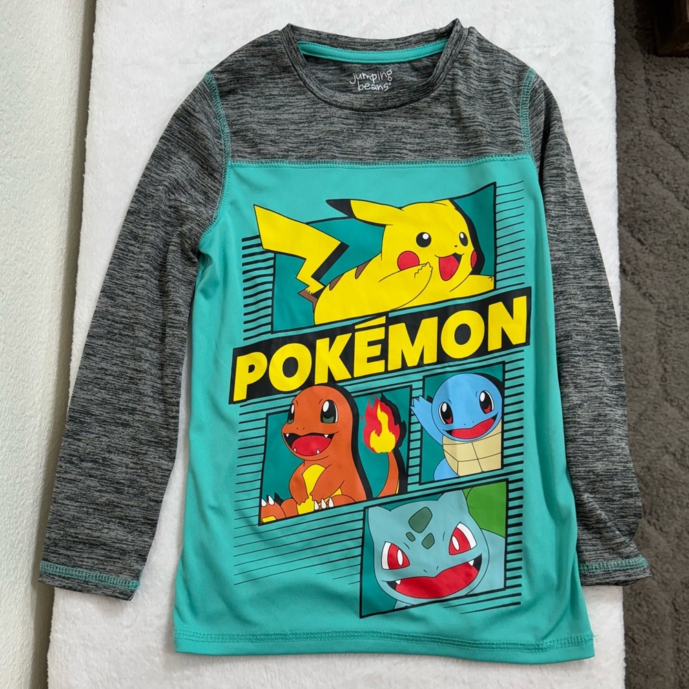 Boys long sleeved Pokémon tee top 7